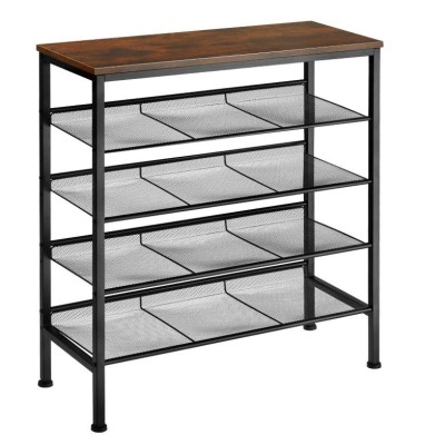 Ceruzo Schoenenrek - Hout - Metaal - 76x30x86 cm