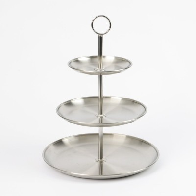 Ceruzo Etagere - 3 laags - RVS - D26 x H34 cm