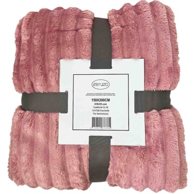 Ceruzo Fleece deken - 150x200 cm - roze