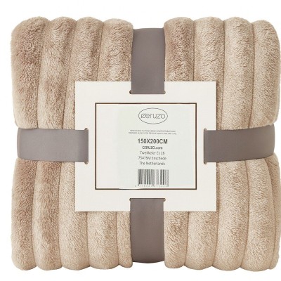 Ceruzo Fleece deken - 150x200 cm - taupe