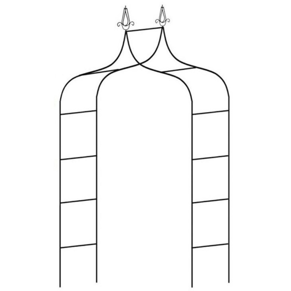 Metalen Rozenboog – 140 x 255 cm – Tuinboog Luxe
