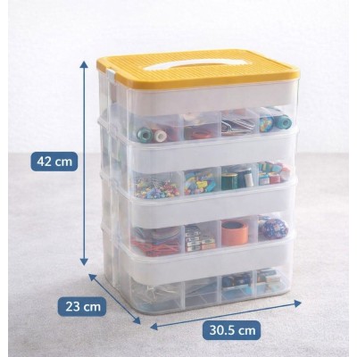 Ceruzo Opbergbox - Stapelbaar - 4 Lagen 