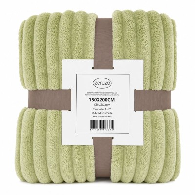 Ceruzo Fleece deken - 150x200 cm - groen