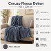 Ceruzo Fleece deken - 150x200 cm - antraciet