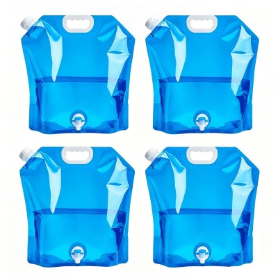 Ceruzo 4x Waterjerrycan met Tapkraan - 10 Liter - Opvouwbaar