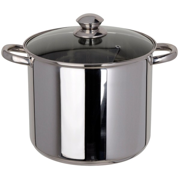 Excellent Houseware RVS Soeppan met deksel (9 liter)