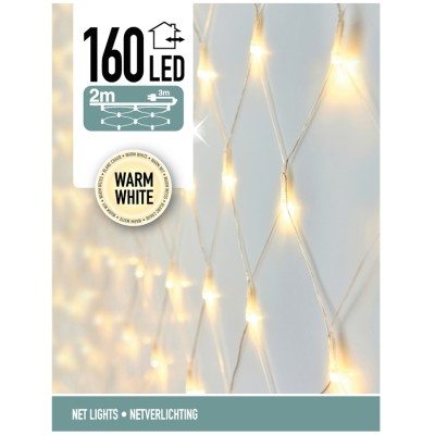 Netverlichting 160 LED's 200 x 100 cm warm wit