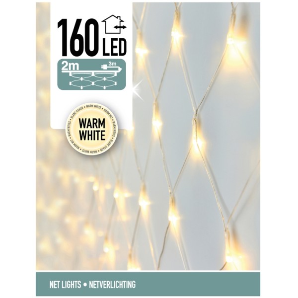 Netverlichting 160 LED's 200 x 100 cm warm wit