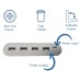 Laptoptafel - met USB poorten - 60 x 40 x 27 cm