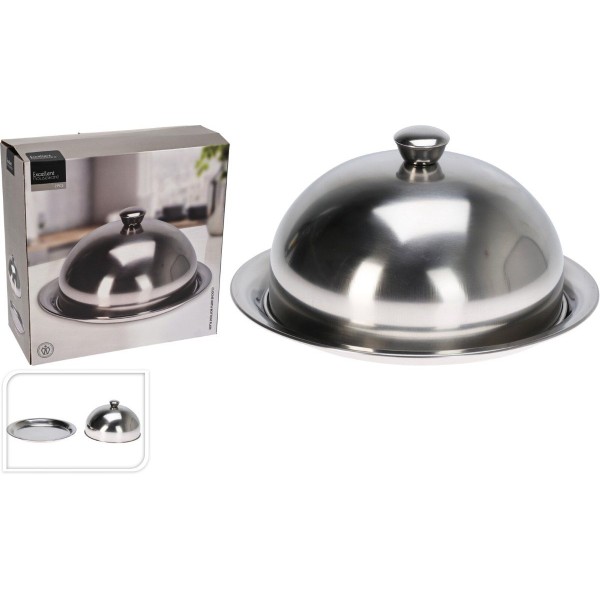 Stolp met Dienblad - RVS - 24.5 cm