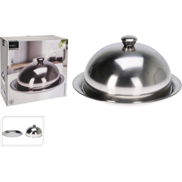 Stolp met Dienblad - RVS - 30cm