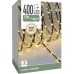 LED Verlichting 400 LED - 12 meter - warm wit - voor binnen en buiten - 8 Lichtfuncties - Soft Wire