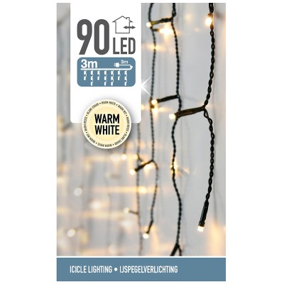 IJspegel verlichting 90 LED's 3 meter warm wit