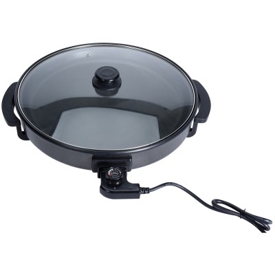 Elektrische hapjespan met glazen deksel - 40cm