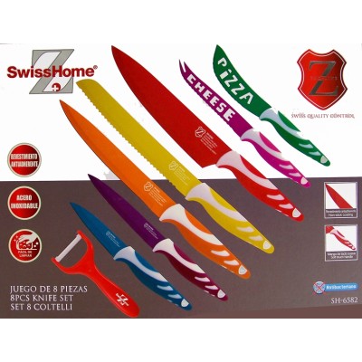 Swiss Home RVS Messenset 8 delig