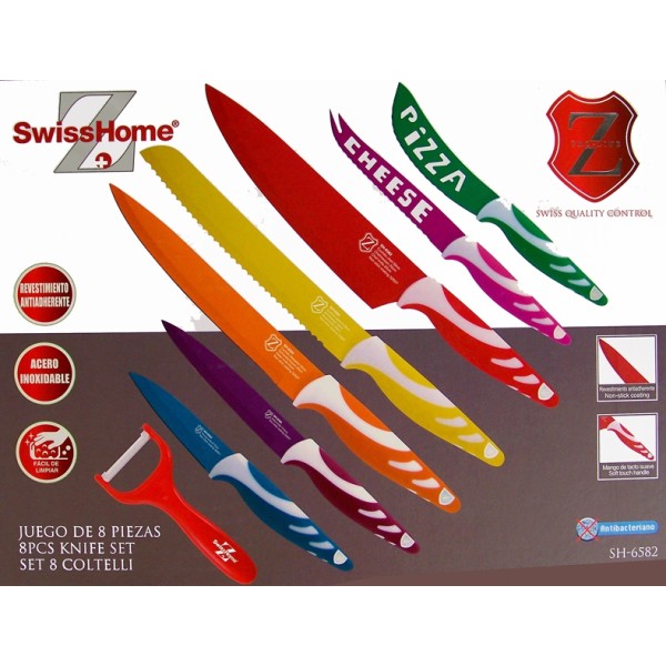 Swiss Home RVS Messenset 8 delig