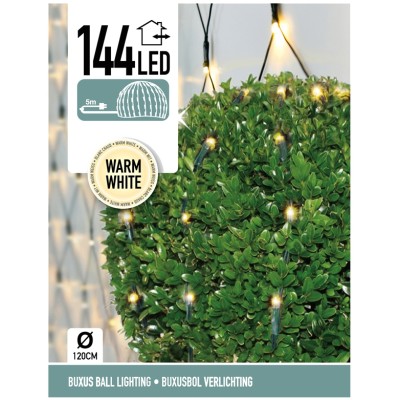 Buxus Netverlichting 144 LED's warm wit