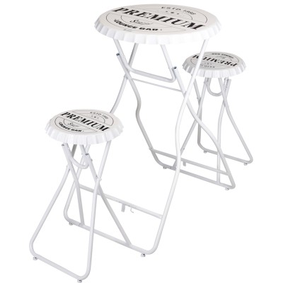 Bartafel met 2 stoelen geschikt voor buiten