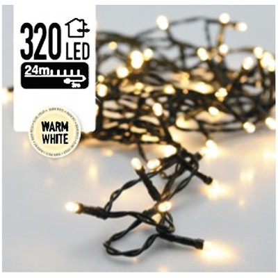 Kerstverlichting 320 LED's 24 meter warm wit