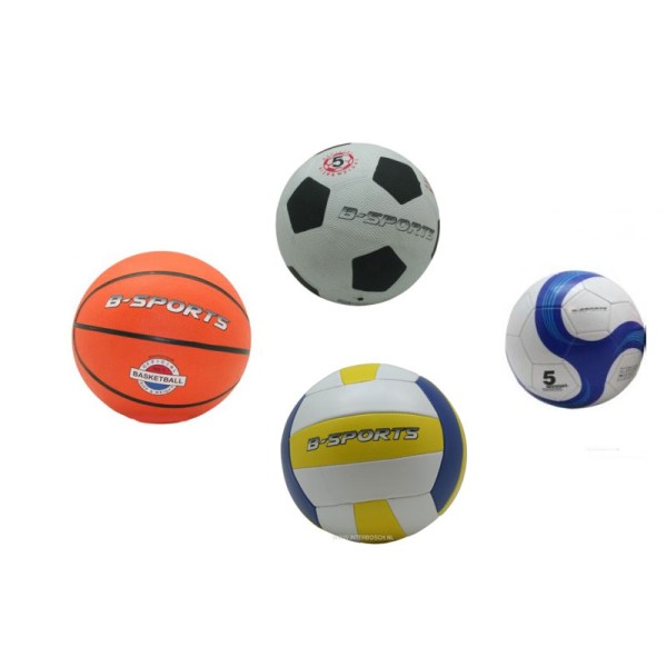 Ballenset, vier sportballen in 1 set