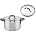San Ignacio RVS kookpan met glazen deksel, Ø 28x16,5 cm, 9 liter - serie Vita