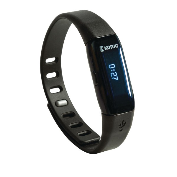 Bewegingsmeter Sport Armband Bluetooth 4.0 Zwart met gratis app