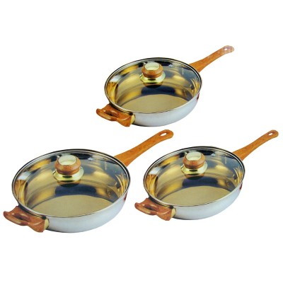 Set van drie braadpannen topkwaliteit voor een topprijs