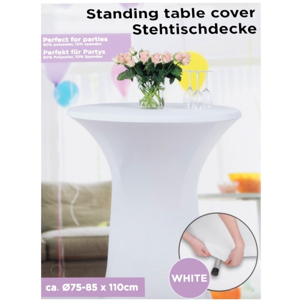 Statafelrok stretch 75-85cm wit