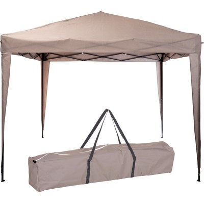 Easy-up Partytent - 3x3m - Opvouwbaar - Taupe