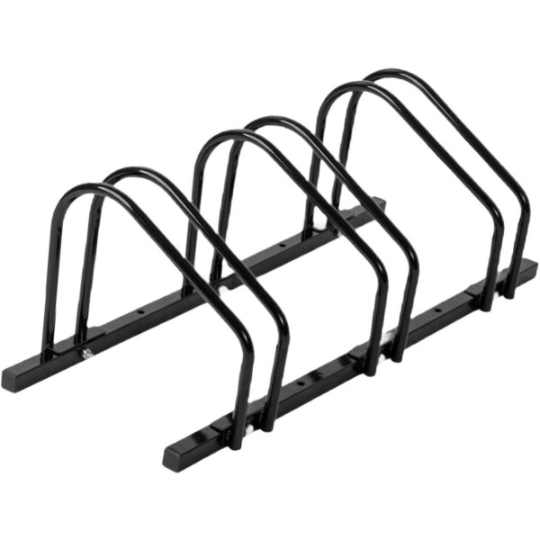 Ceruzo Fietsenrek voor 3 Fietsen - 100 cm - Vloermontage - Zwart