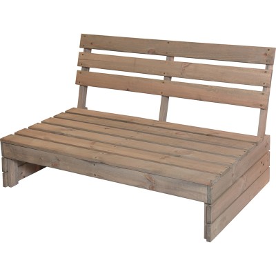 Palletbank - 120 cm - 2-zits