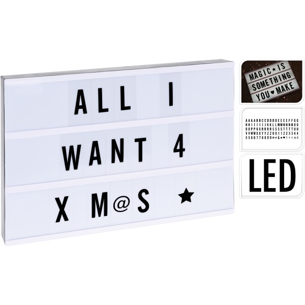 LED Lichtbak XL 42x30cm