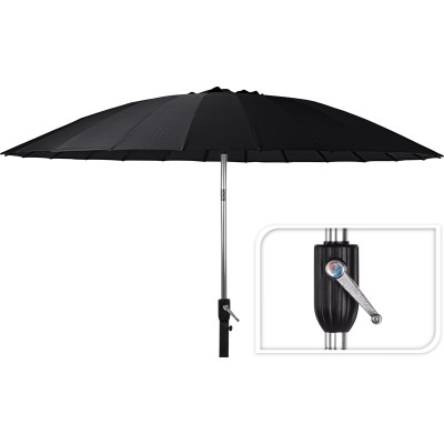 Parasol Shanghai - 270cm - zwart