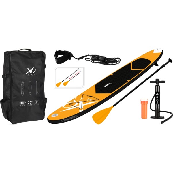 XQ Max SUP Board Set - Opblaasbaar - 320x76x15cm - oranje