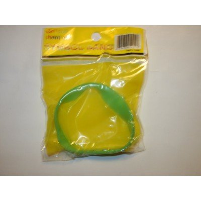 symbolische rubber armband, groen