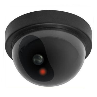 Set van twee CCTV Dummy domecamera met led