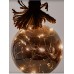 Glazen bal met 15 LED's - 10cm - met timer