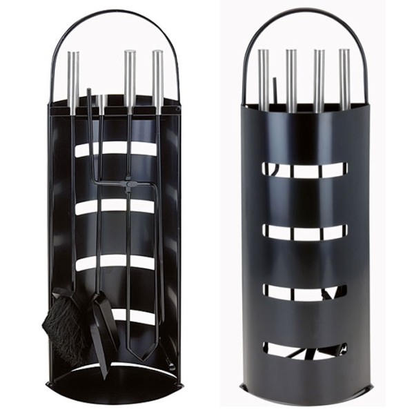 Openhaardset zwart (5 delig)
