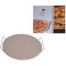 Pizza-baksteen 33cm met metalen houder