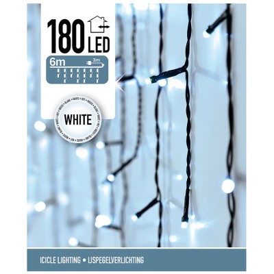 IJspegel verlichting 180 LED's 6 meter wit