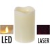 LED-kaars met laser - 12.5cm