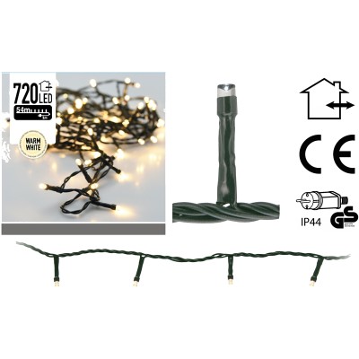 Kerstverlichting 720 LED's 54 meter warm wit
