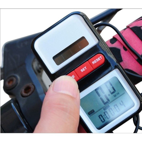 Fietscomputer op zonne-energie - echte groene gadget