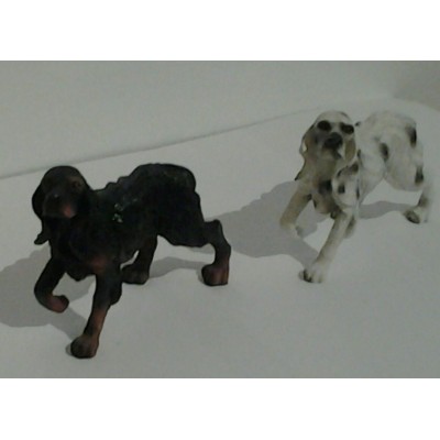 Ierse Setter - 2 leuke honden beeldjes GRATIS!