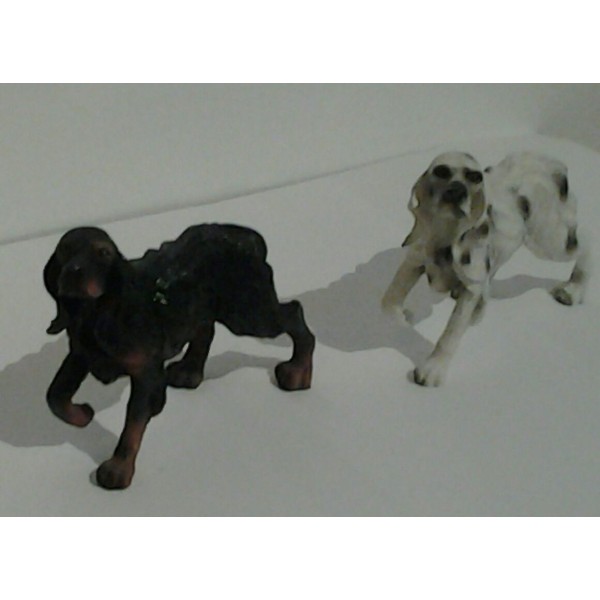 Ierse Setter - 2 leuke honden beeldjes GRATIS!