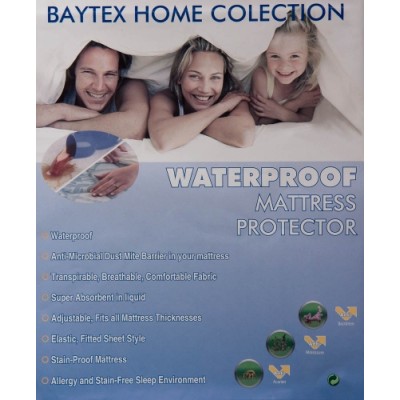 Waterdichte matras beschermer 2 persoons uitvoering.
