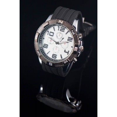 Heren sport horloge. wit