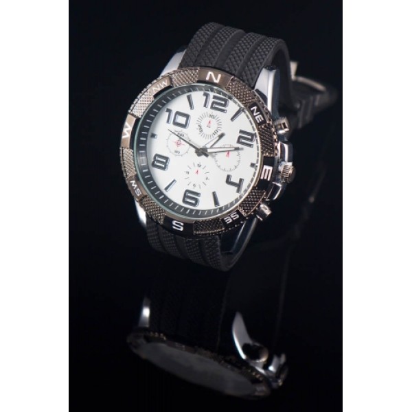 Heren sport horloge. wit