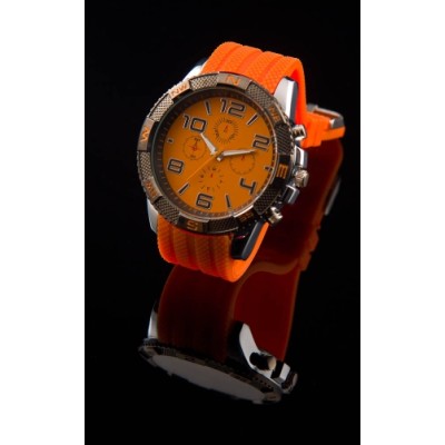 Heren sport horloge.oranje