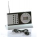 Compacte draagbare radio met klok/wekker functie